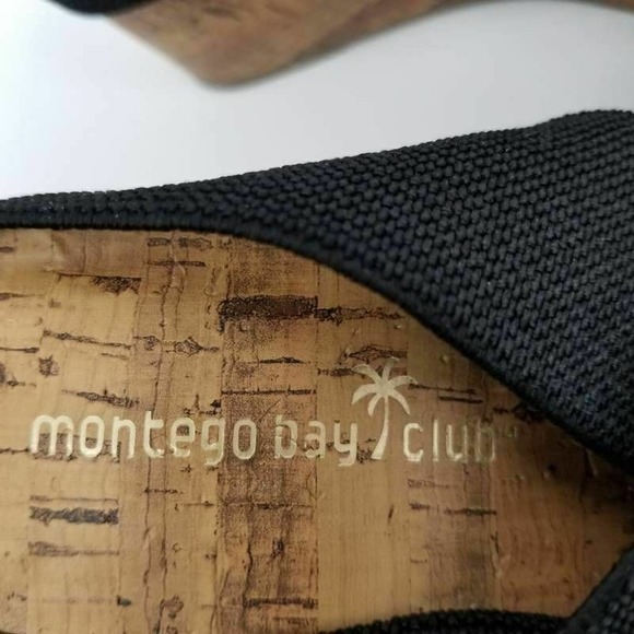 Montego Bay Club Slide Studded Sandals Black Sz 8 - Picture 8 of 12